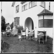 Tresillian, Home, Willoughby - Cots in open air on lawn